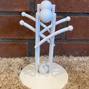 Heavy Duty White Unusual Looking Napkin Holder VGC